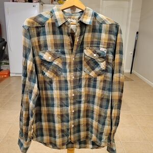 👕EUC~ VANS Plaid Button-Down Shirt